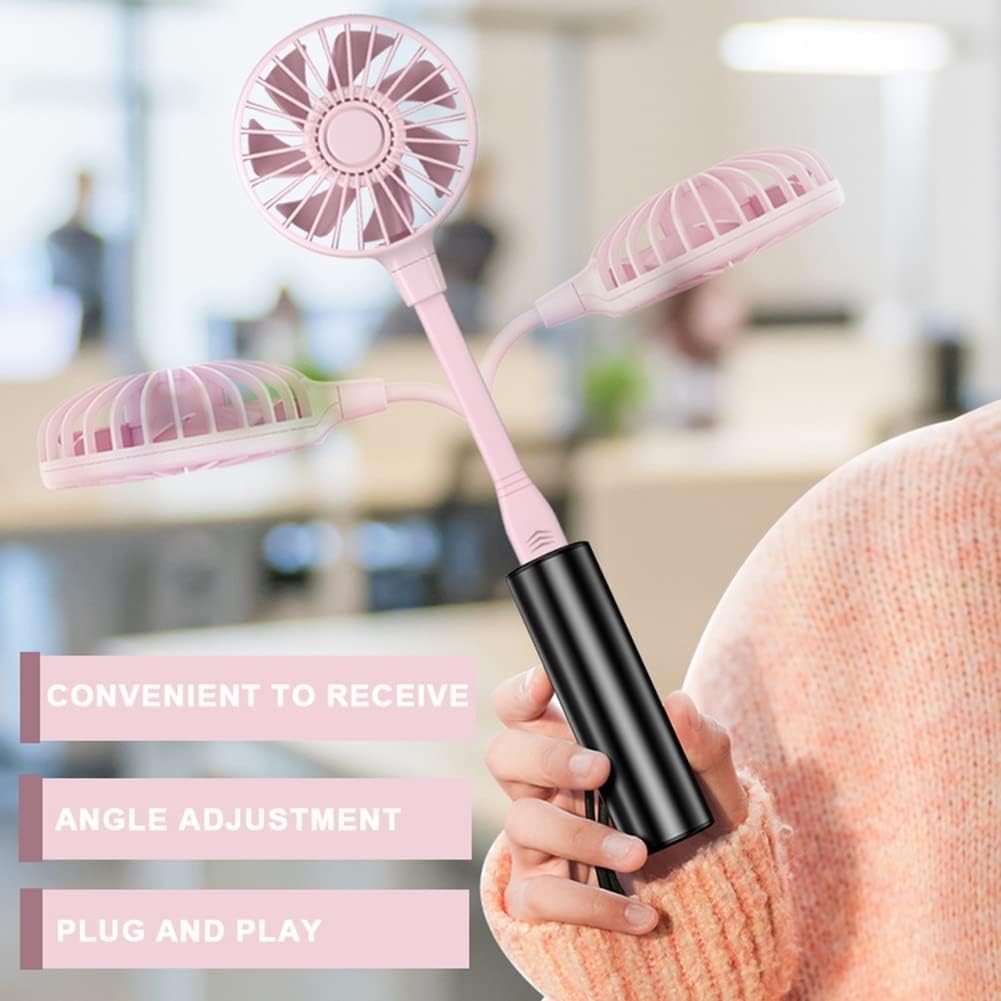 USB Mini Fan with Swan Neck Flexible Portable Cooling for Laptop PC Home Office White