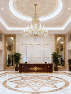 24 Lights Clear & Amber Baccarat Crystal Lighting Chandelier