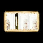 Rectangle Geode Quartz Crystal Mirrow Light