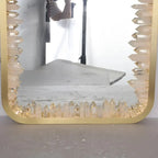 Rectangle Geode Quartz Crystal Mirrow Light