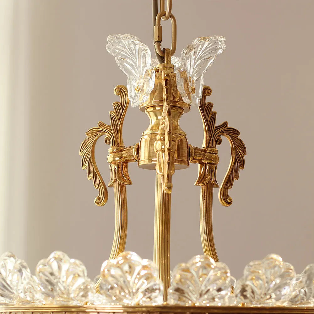 16-28 Inch Multiple Size Baccarat Inspired Copper and Crystal Chandelier Lighting