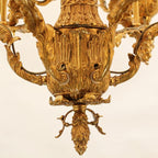 47X39 Inch 36 Lights Baroque Style Antique Brass Chandelier