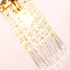 Mini Cast Copper Angel Crystal Pendant Light
