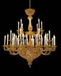 59X65 Inch 19th Century Extra Large French Brass Chandelier Antique Chandelier for Foyer