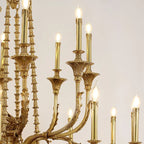 71X98 Inch Rococo Style Big French Empire Copper Chandelier for Foyer