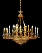 47X43 Inch Baroque Style Antique French Palace Copper Chandelier
