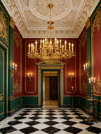 47X43 Inch Baroque Style Antique French Palace Copper Chandelier
