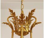 8 Lights Classical Retro Brass Chandelier Light 36X27 Inch