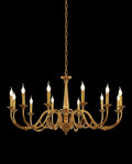 12 Lights Antique Brass Chandelier for Sale Baroque Style Chandelier Lighting for Living Room