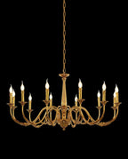 12 Lights Antique Brass Chandelier for Sale Baroque Style Chandelier Lighting for Living Room