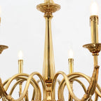 12 Lights Antique Brass Chandelier for Sale Baroque Style Chandelier Lighting for Living Room