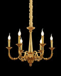 6 Lights Baroque Style Chandelier Small French Brass Chandelier