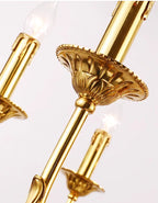 6 Lights Baroque Style Chandelier Small French Brass Chandelier