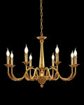8 Lights Baroque Style Small French Chandelier Antique Brass Chandelier for Bedroom