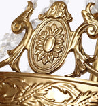 31X27 Inch 9 Lights Retro Style French Empire Chandelier Brass Chandelier for Study Room