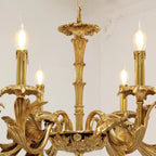 26X20 Inch 6 Lights Baroque Style European Antique Copper Chandelier