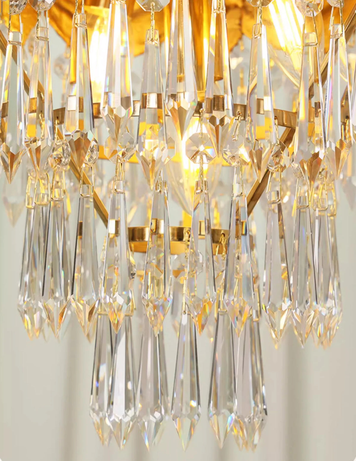 55 Inch Linear Chandelier Antique Copper and Crystal Kitchen Island Chandelier