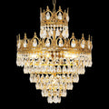 18 Inch Small Crystal Chandelier for Extrance Empire Style Brass Chandelier
