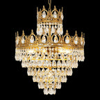 18 Inch Small Crystal Chandelier for Extrance Empire Style Brass Chandelier