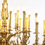 41X43 Inch 24 Lights Baroque Style Antique French Copper Chandelier