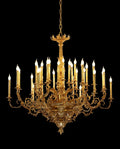 54X46 Inch 36 Lights Baroque Style French Copper Chandelier