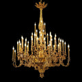 69X89 Inch 57 Lights Oversized Baroque Style Antique Copper Chandelier