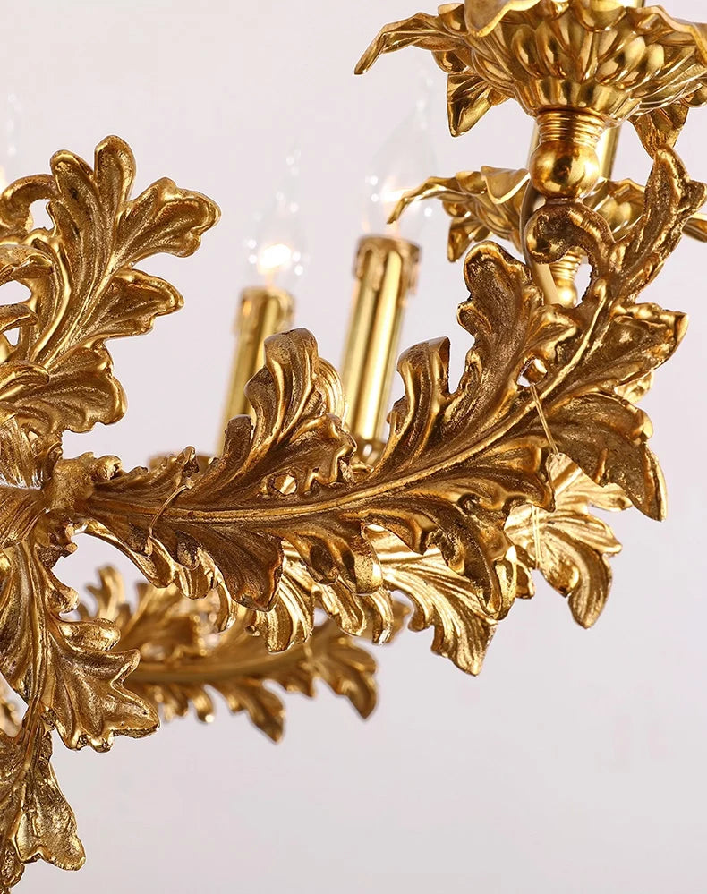 47X31 Inch 20 Lights French Empire Style Brass and Crystal Chandelier Light