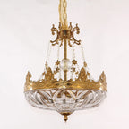 16 Inch Mini Chandelier Antique French Empire Brass Chandelier for Hallway