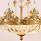 16 Inch Mini Chandelier Antique French Empire Brass Chandelier for Hallway
