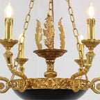 28X26 Inch 6 Lights Rococo French Empire Copper Chandelier