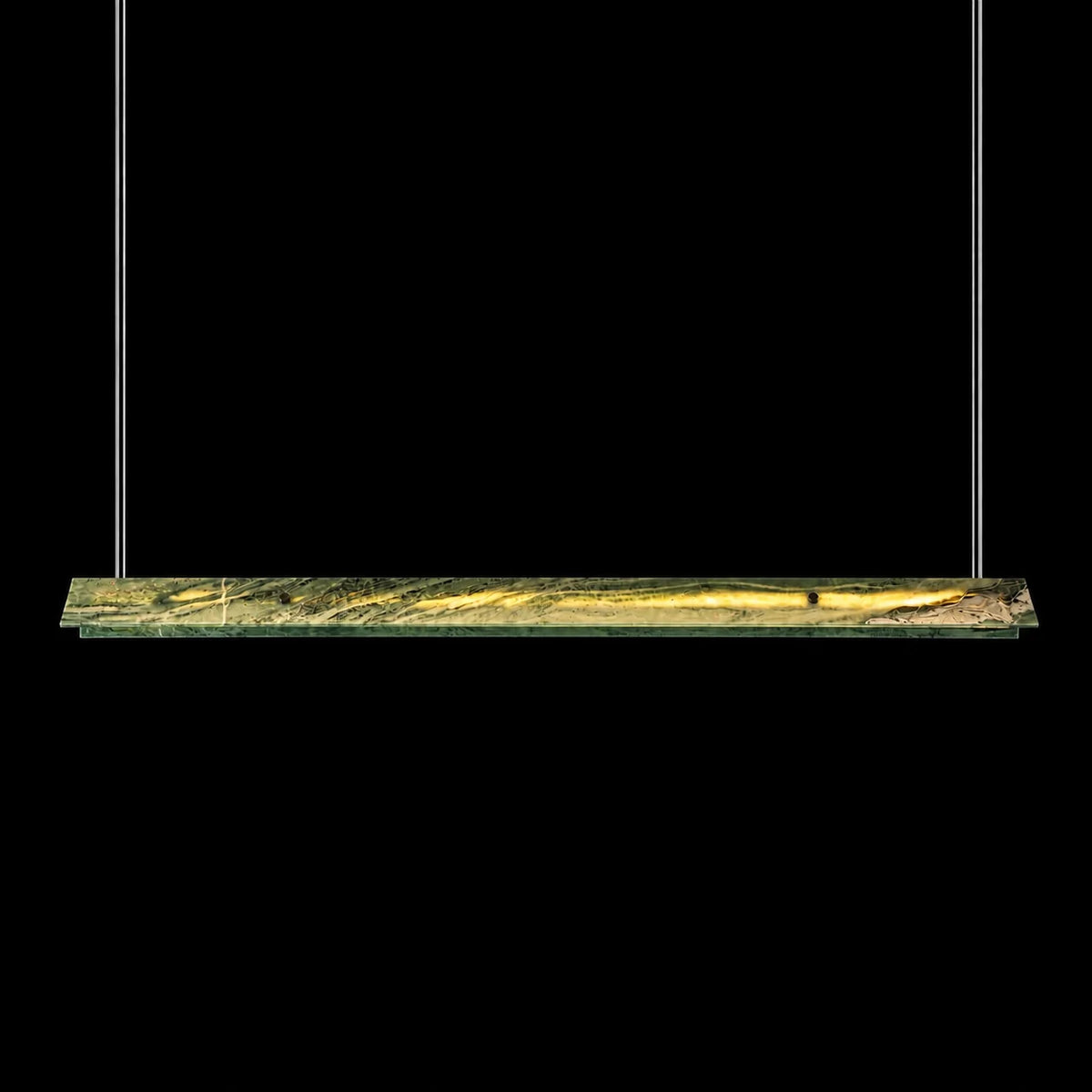 Modern Slim Luxury stone Linear LED Pendant Light