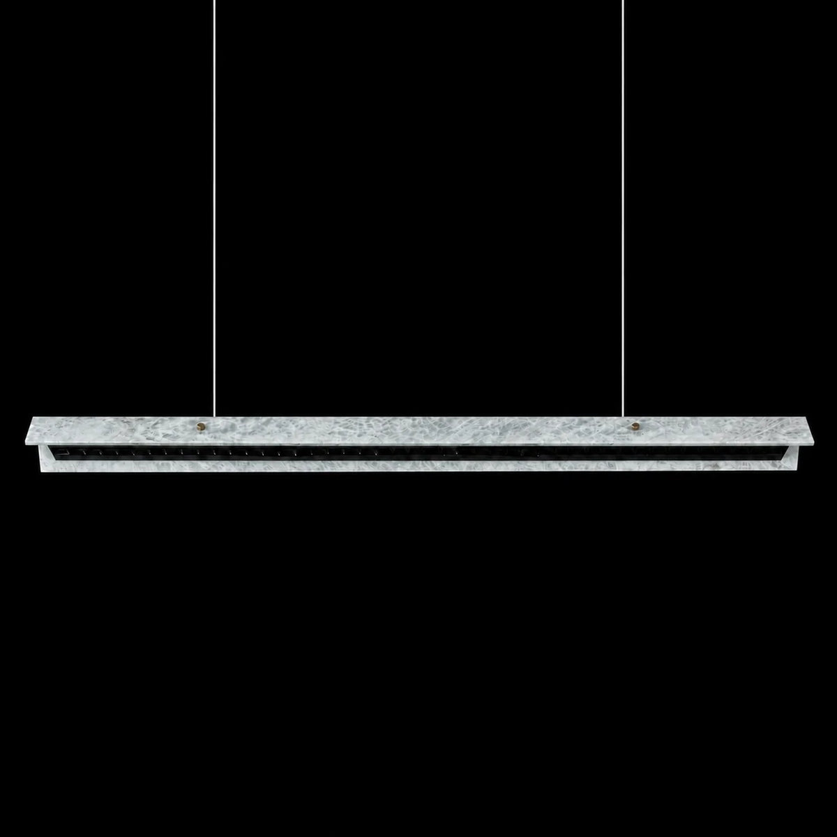 Modern Slim Luxury stone Linear LED Pendant Light