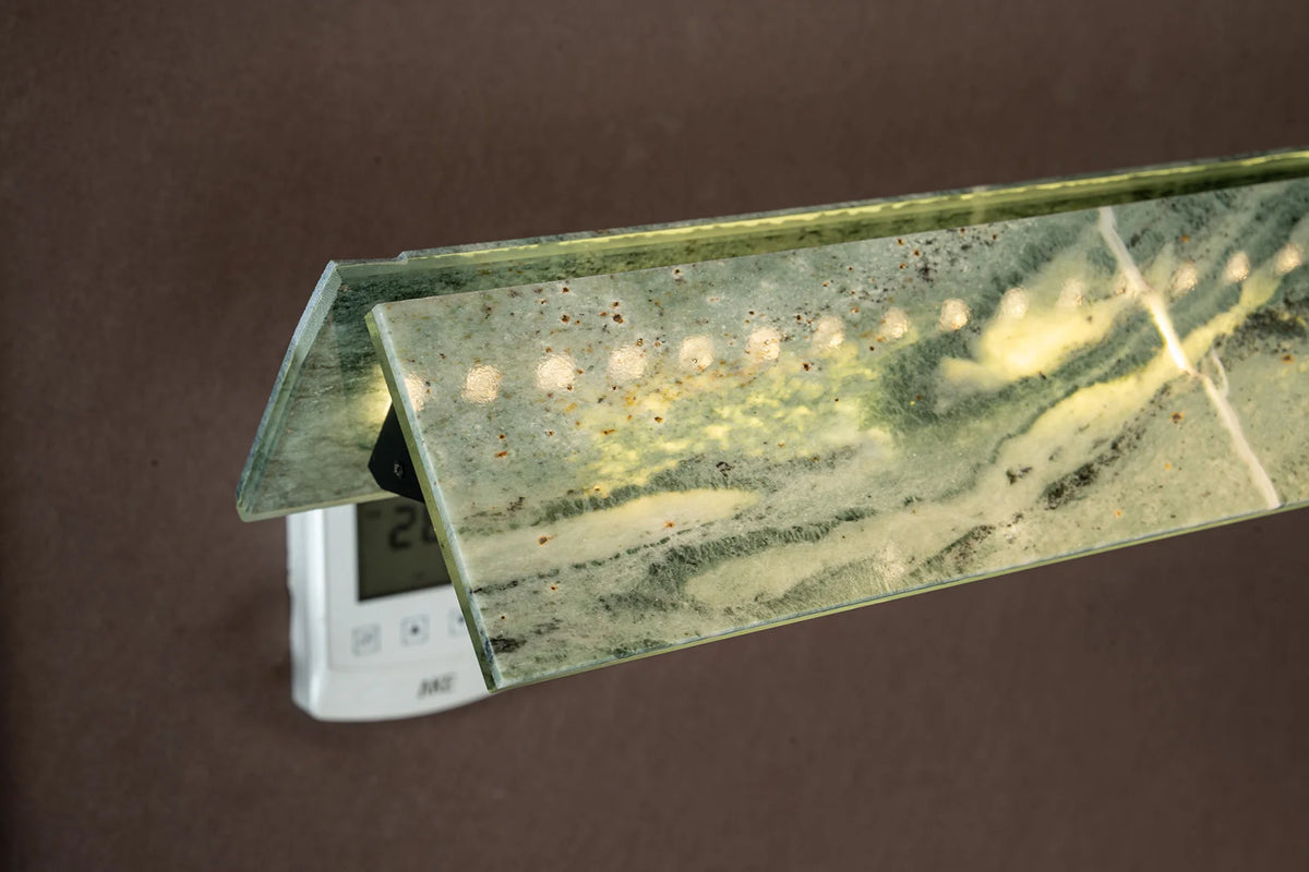 Modern Slim Luxury stone Linear LED Pendant Light