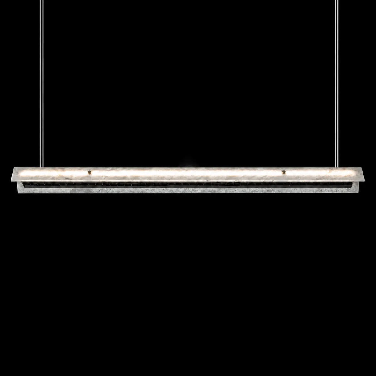 Modern Slim Luxury stone Linear LED Pendant Light