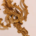 3 Lights French Retro Brass Wall Lamp Indoor Decorative Copper Wall Sconce