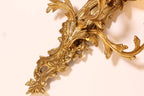5 Lights French Retro Brass Wall Lamp Indoor Decorative Copper Wall Sconce