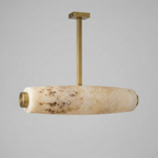 AI-generated side view visualization of Aurora pendant with light off