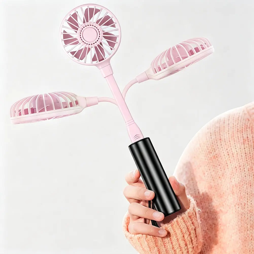 USB Mini Fan Flexible Gooseneck Clip On Desk Fan 3 Speed Quiet for Home Office White tilwbq